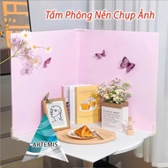 Product Photography Background - Artemis.decor Size 60x60cm Bright Tone (Corner Clip Included)