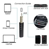 Aux Bluetooth Receiver n Mic for Car Audio TV Headset Speaker 3.5mm