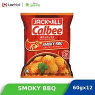 JacknJill Calbee Potato Chips Smoky BBQ 60g x 12