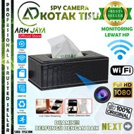 Spy Camera CCTV Wifi Kamera Box Kotak Tisu Tissue Wireless Hidden CCTV Pengintai Rahasia Tersembunyi