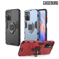 POCO M4 Pro 5G / 紅米Redmi Note 11 5G CASEBURG Hybrid R 磁貼指環扣 座枱支架 四邊全包手機殼 手機套 5535A