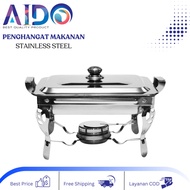 Buffet Warmer 2 Square Pan Buffet Food Container 1 Stainless steel Lid Food Warmer