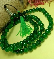 tasbih batu giok asli 8mm tasbih batu giok hijau original kalung tasbih 99butir