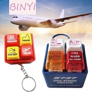 BINYI EGPWS Warning Simulator, 737 Airbus Aircraft Route Pilot Keychain, Collection Pendant Plastic 