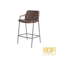 Recafi Furniture Ella / Adjustable Bar Stool / Stool Chair / High Chair / Pub Chair / Metal Leg Stool