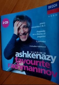 ASHKENAZY 🎹 /ANDRE PREVIN Conductor · London Symphony Orchestra ●Favorite Piano 🎹 Rachmaninov Piano Concertos 2 &amp; 3/Rhapsody on the theme of Paganini/5 Preludes/3 Etudes ~ Tableaux 德版 2CD 無花98%新 ADRM Digital Remaster  1992 Decca Records Co.,Ltd. London