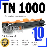 10x DR1000 DR-1000 DRUM TN-1000 TN1000 Compatible With Brothe* HL1110 DCP1510 MFC1810 MFC1815 HL1210
