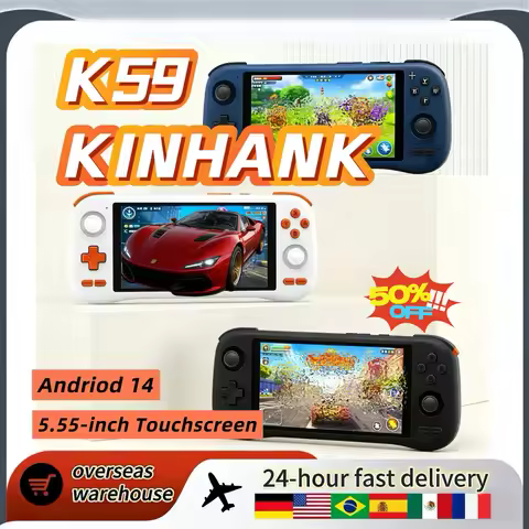 K59 Retro Handheld Game Console 5.5-inch IPS HD Screen Smooth Gameplay Game Player Android14 Handhel