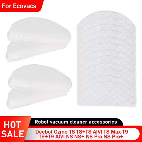 100PCS Mop Cloths for Ecovacs Deebot Ozmo T8 T8+T8 AIVI T8 Max N8 N8+ N8 Pro N8 Pro+ T9 T9+T9 AIVI R