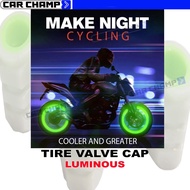 Luminous Tire Valve Cap for Motorcycle, Cars, Bicycle, E-Bike &amp; Stand-Up Scooters