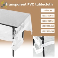 Clear Tablecloth Protector Waterproof Clear Plastic Tablecloth Oil Proof Plastic Table Cover Table P