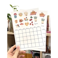 June 2022 CALENDAR DESIGNED ITEMS SIZE A5