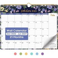 2026 Calendar, 21-Month Calendar from October 2025 to June 2027, 11.5" x 14.7", Spiral Binding Hangi