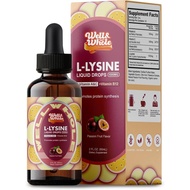 L-Lysine plement Liquid Drops | L-Lysine 1000mg Tincture with Vitamin A, C, and B12 for Adults & Kid