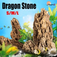 S/M/L Dragon Stone Big Size Natural Aquarium Stone Rock for Fish Tank Decoration