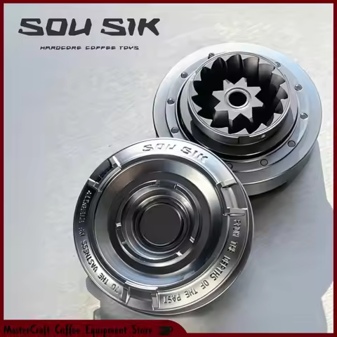 SOU SIK P1 Burr Storage Box Coffee Grinder Burr Magnetic Storage Box Zinc Alloy EDC SOU SIK P1 Coffe