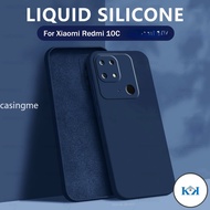 KK Square Liquid Silicone Casing For Xiaomi Redmi 10C 10A 10 Case Redmy Readmi 10C 10 C A C10 Redmi1