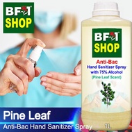 Antibacterial Hand Sanitizer Spray with 75% Alcohol (ABHSS) - Pine Leaf - 1L