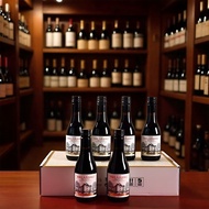 McCrab Imported France Dried Red Wine Mini Red Wine 187ml Gift Box Packaging Good Night Slightly Dru