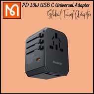【Ready Stock】Mcdodo Global Travel Adapter 33W PD USB-C Type 3 Ports AC Plug 18W 27W 30W Travel Power