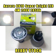 AURORA GU10 4W 240V Super Bright LED Light Bulb Warm White 2850k