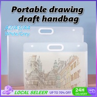 A2/A3/A4 Transparent File Folder Organizer Portable Painting Paper Storage Bag 4K/8K/16K Drawing Pap