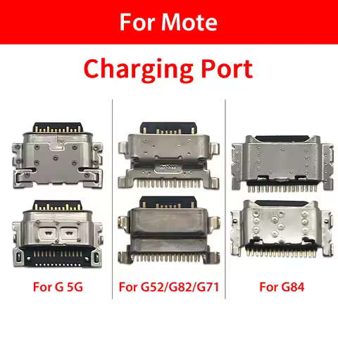 10Pcs Micro USB Connector Charging Port For Moto G 5G G04-G14 G22-G32-G42 G41 G52-G82-G71 G53 5G G54