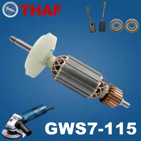 AC 220V 240V GWS7-115 Armature Rotor For BOSCH Angle Grinder Spare Parts Grinder GWS 7-115