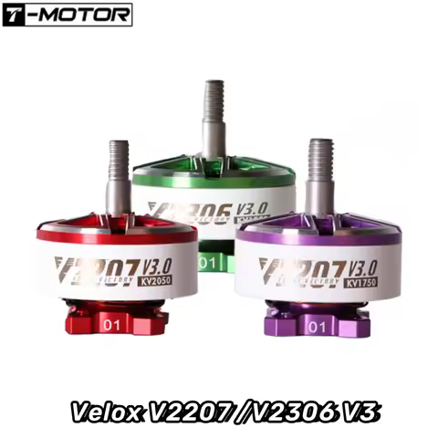4PCS T-Motor Velox V2207 /V2306 V3 1750KV 1950KV 2050KV 6S / 2550KV 4S Brushless Motor for FPV Frees