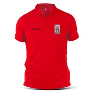 ROLLS-ROYCE 100% COTTON POLO SHIRT PRINTED LOGO 230GSM