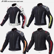 KOMINE JK069 Mesh Leather Riding Motorcycle Jacket