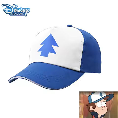 Disney Cartoon Pines Hats Gravity Falls Dipper Baseball Caps Cosplay Accessories Hat Canvas Adjustab