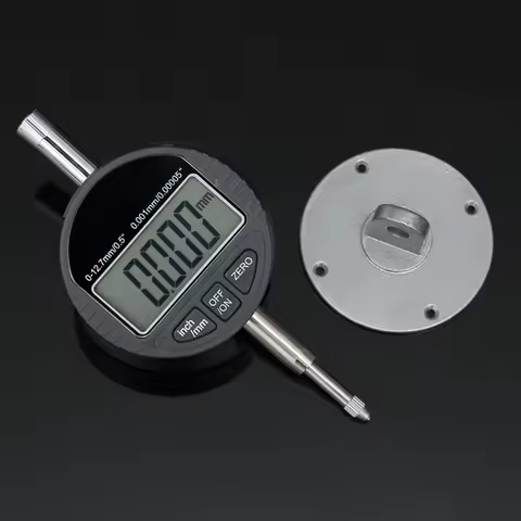 0.001mm Dial Indicator Gauge Metric/Inch Range 0-12.7mm/0.5" Electronic Micrometer 0.00005" Digital 