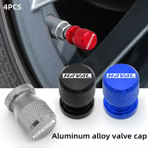 4 PCS Car Wheel Tire Valve Stem Cap Cover Aluminum, for GWM HAVAL H9 H6 F7 DARGO F7X F7H H8 MAX B07 