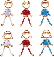 Handmade Iron Doll Set, Mini Hanging Leg, Human Art for Valentine's Day, Anniversary, Fiancee, Boys 