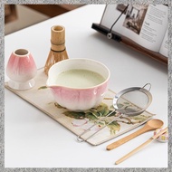 (L A T Z) 8pc with Master Cup 100-Prong Bamboo 100-Prong Bamboo Whisk Tea Scoop