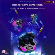 SEOUL Wireless Earbuds, X15 with Charging Case TWS Wireless Headphones, Personality LED Display Blue