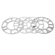 4pcs 3mm 5mm Alloy Car Auto Wheel Spacers Adaptor Shims Plate 4/5 Stud Silver 4x100 4x108 4x114.3 5x