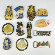 Scenic Landmarks Egyptian Pyramid Resin Fridge Magnet Pharaoh Cleopatra Camel Cairo Skyline Souvenir