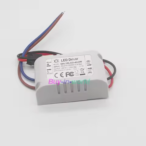 1pc AC 85-265V 2-4x3w 2X3W 3X3W 4X3W 600- 650mA LED Driver Convertor Transformer For Ceiling Light