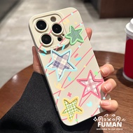 Luxury Checkered Stars Phone Case For Samsung Galaxy A91 A81 A73 A72 A71 A70 A70S A56 A55 A54 A53 A5