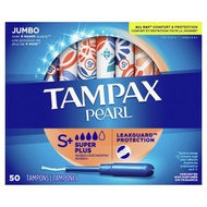 Tampax - 50ct Tampax Pearl 衛生棉條超強吸水性，帶防漏編織平行進口