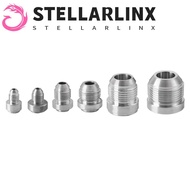 STELLARLINX Silver Male Aluminium Weld, AN4-AN20 Aluminum Straight Male Weld Fitting Adapter, Silver