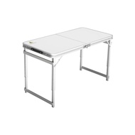 Meja Lipat Koper Meja Jualan HPL Meja Bazzar Kaki Kotak - Putih