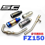 Exhaust SC Project FZ150 Yamaha Full System Tabung Muffler FZ150I Carbon Fiber Manifold Ekzos Access