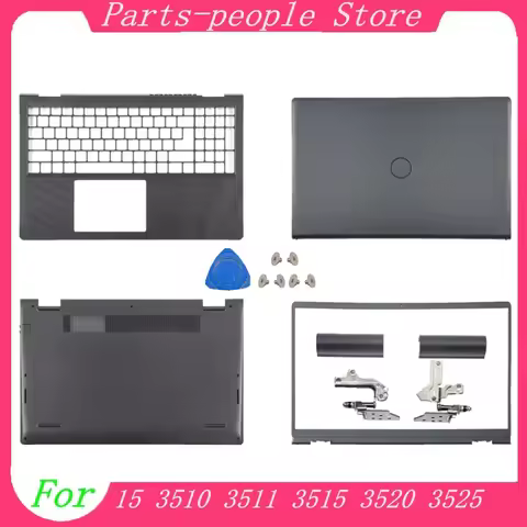 New LCD Back Cover/Bezel/Hinges For Dell Vostro 15 3510 3511 3515 3520 3525 V3510 Plastic Parts Palm