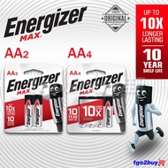 Energizer Alkaline Batteries Max AAA Battery 1.5V AAA LR03 AAA2 / AAA4 ( 2pcs / 4pcs ) * 100% Origin