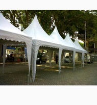 Tenda event kerucut putih