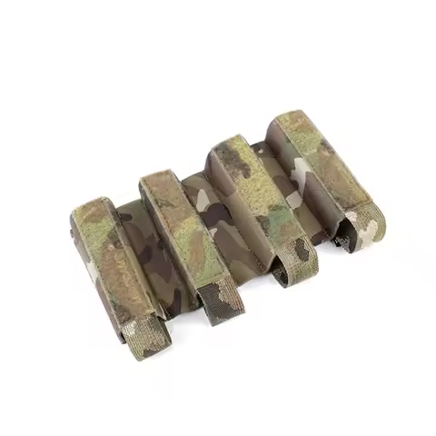 Tactical Vest Dope SMG 9MM Bag Quadruple 4 Partition Mag Insert pouch for MP5 MP7 ARP9 With Hooks an