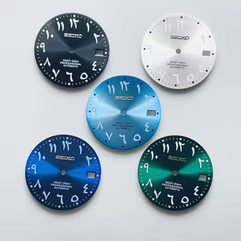 new NH35 Dial 28.5mm S logo Sunray 62MAS Prospex Green Luminous Mod Fit NH35 Modified Replacement Pa